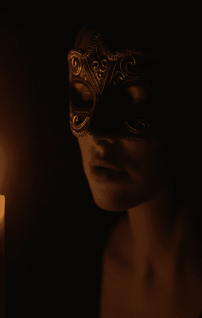 Masked guest by candlelight